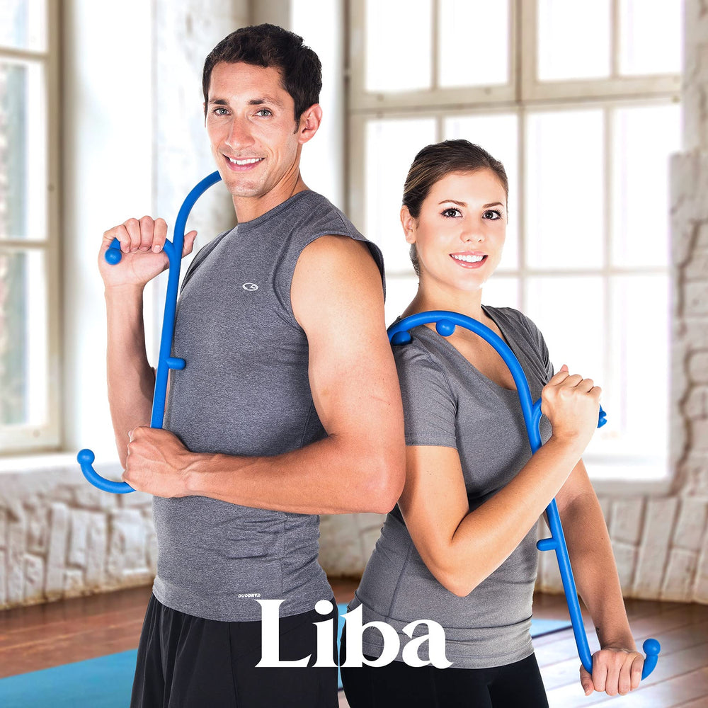 LiBa tool massaging foot illustrating improved circulation and recovery