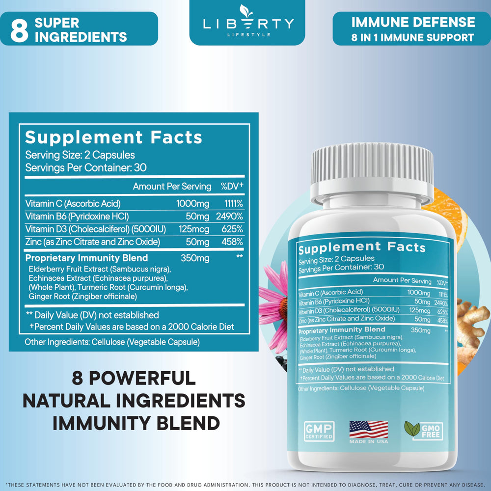 Liberty Lifestyle bottle on kitchen counter suggesting easy daily routine integration