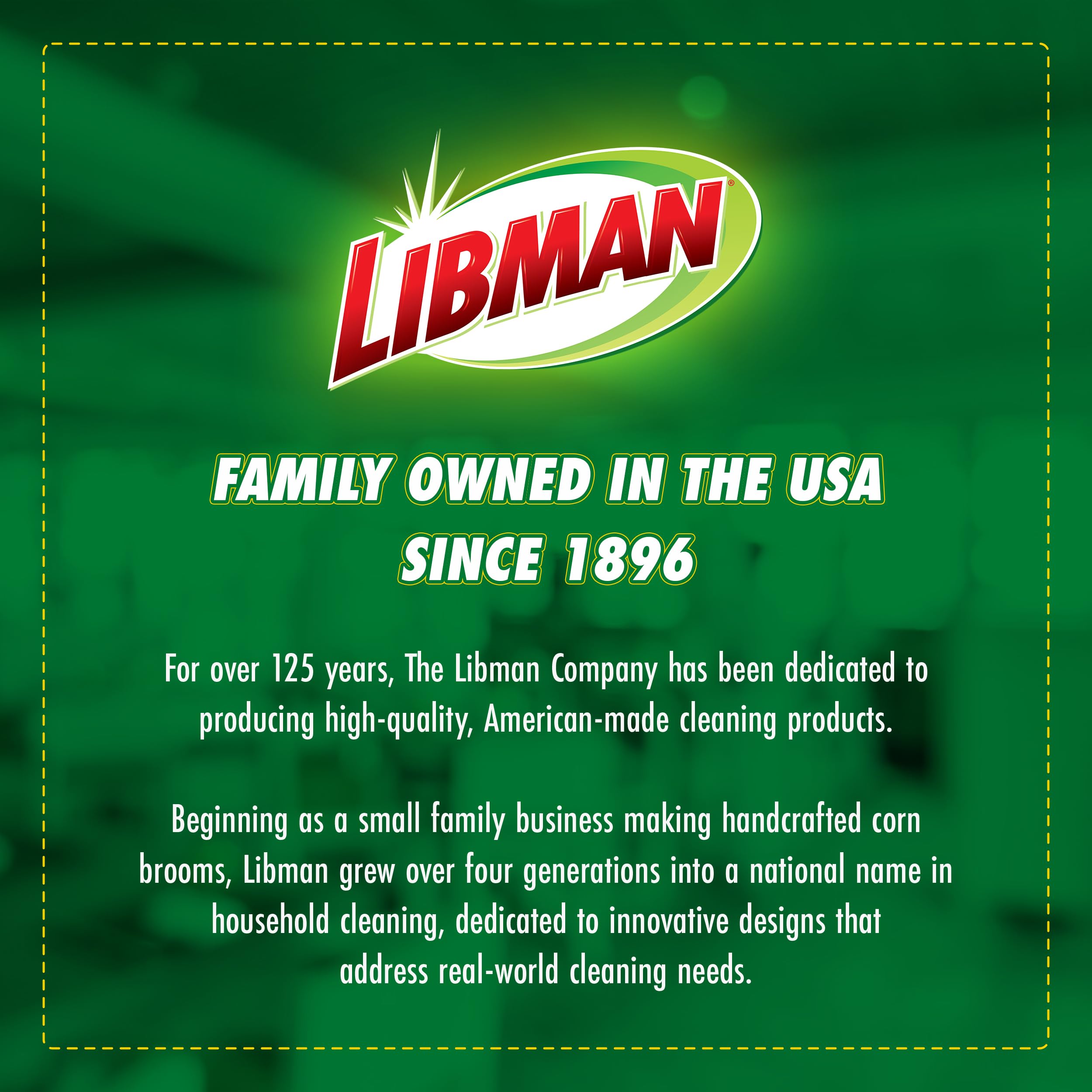 LIBMAN COMMERCIAL mop next to a common water bottle showing scale and head size