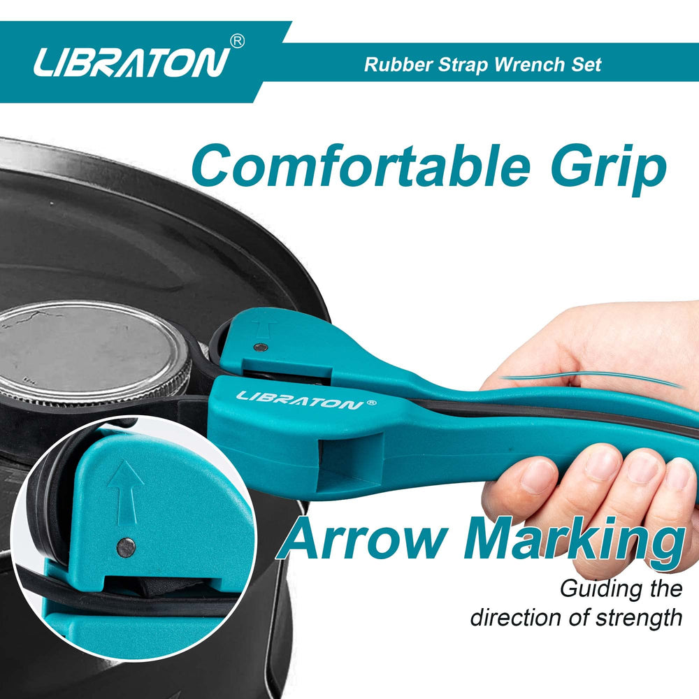 LIBRATON handle locking mechanism demonstrating secure strap tensioning