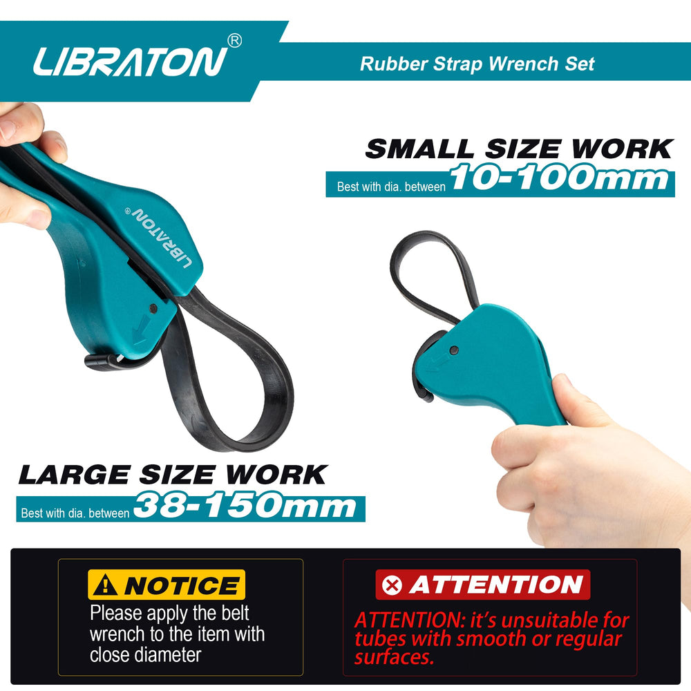 LIBRATON large wrench close-up showing grip and size range for bigger filters