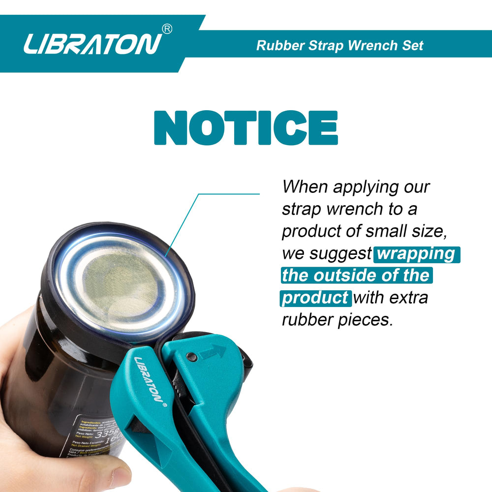 LIBRATON size comparison with ruler illustrating small and large ranges