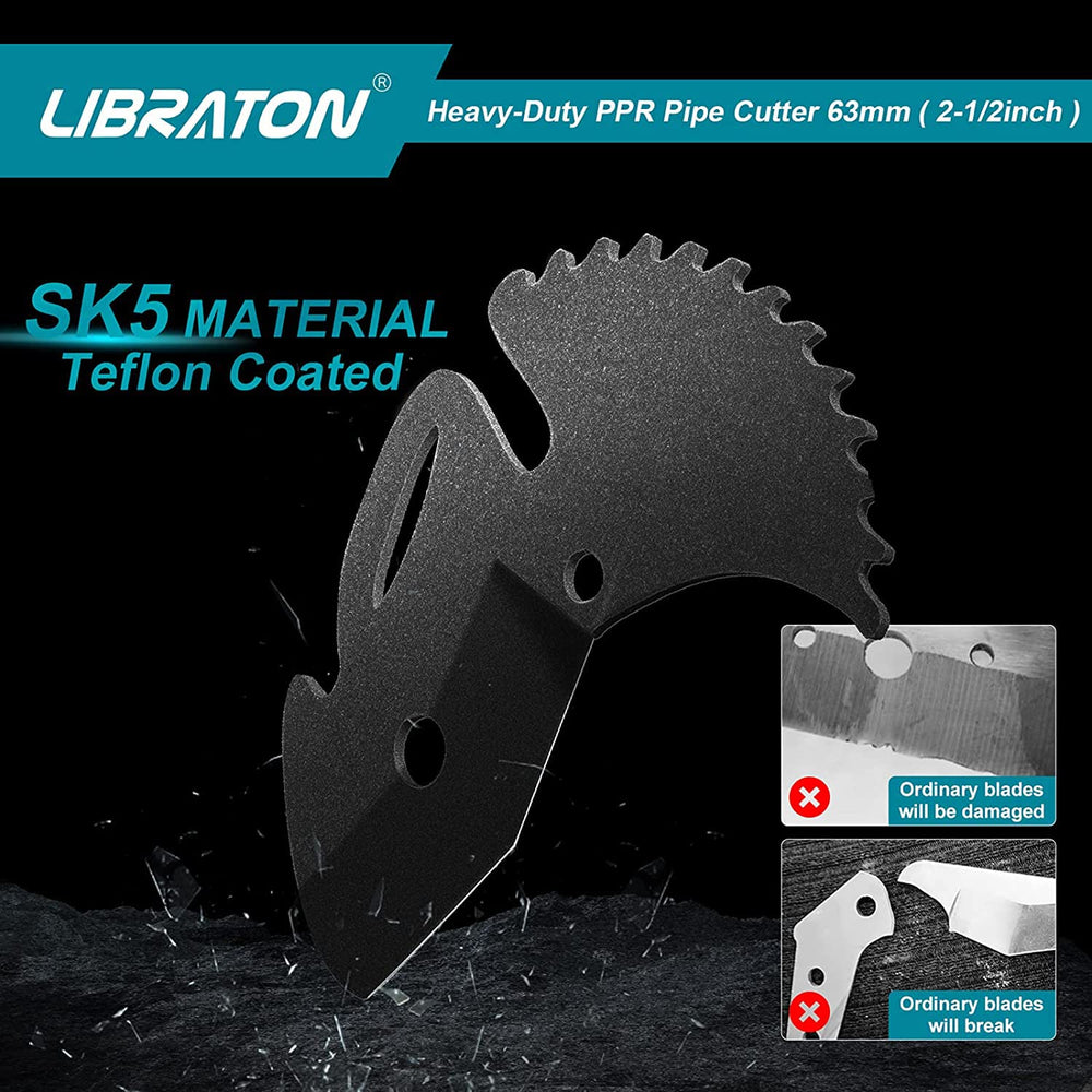 LIBRATON V-groove holding pipe steady, improved alignment and straight cuts
