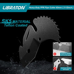 LIBRATON V-groove holding pipe steady, improved alignment and straight cuts