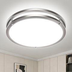 libtit front view brushed nickel showing clean round profile and modern finish for cohesive decor