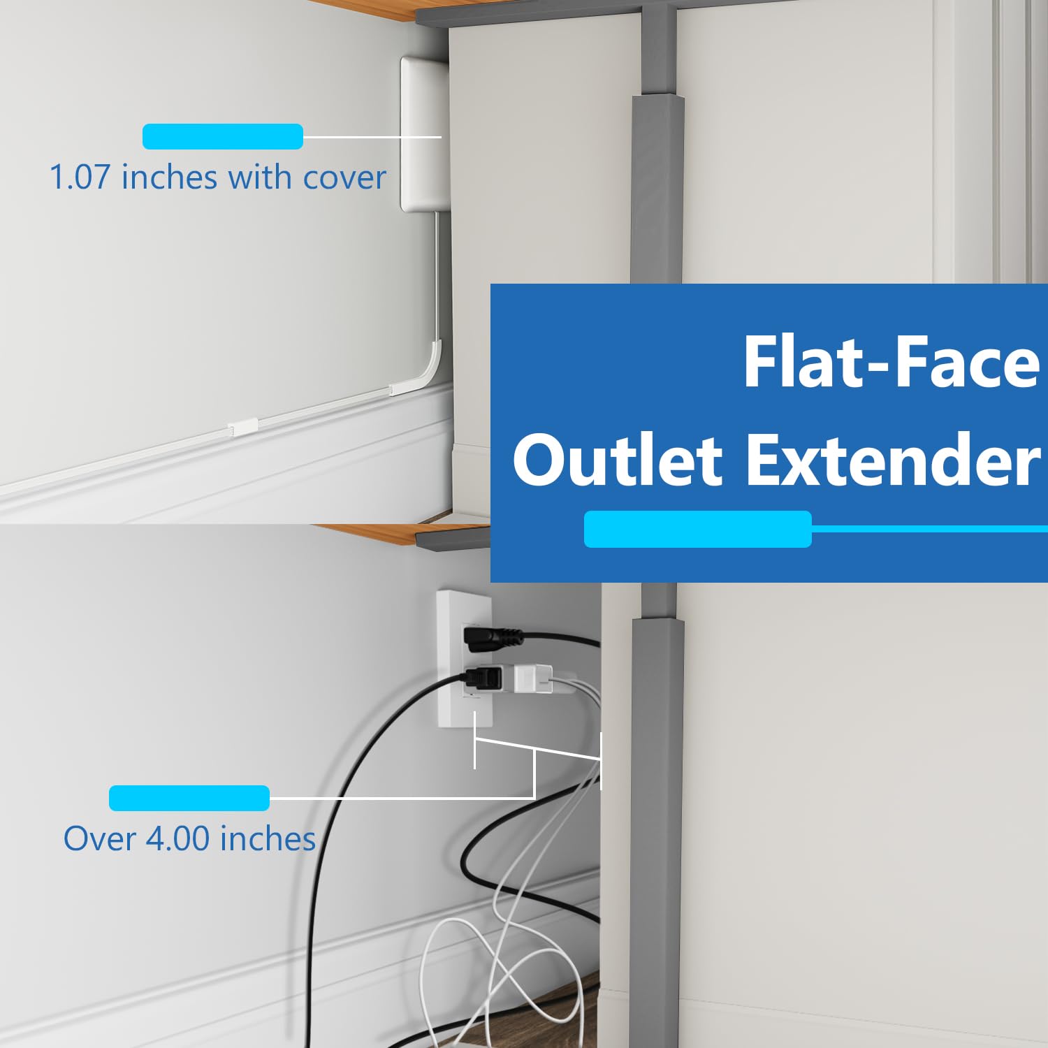 LIDER extender cord shown at 3ft to demonstrate reach and flexibility