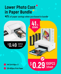 Liene M100 top open with paper loading for easy refill and tidy storage benefit