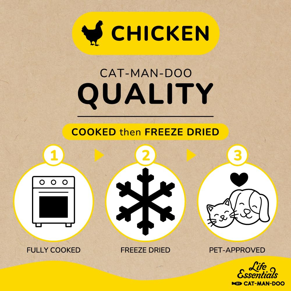 Life Essentials by Cat-Man-Doo open resealable bag demonstrating freshness retention
