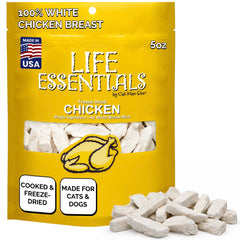 Life Essentials by Cat-Man-Doo front bag shot showing product and easy reseal benefit