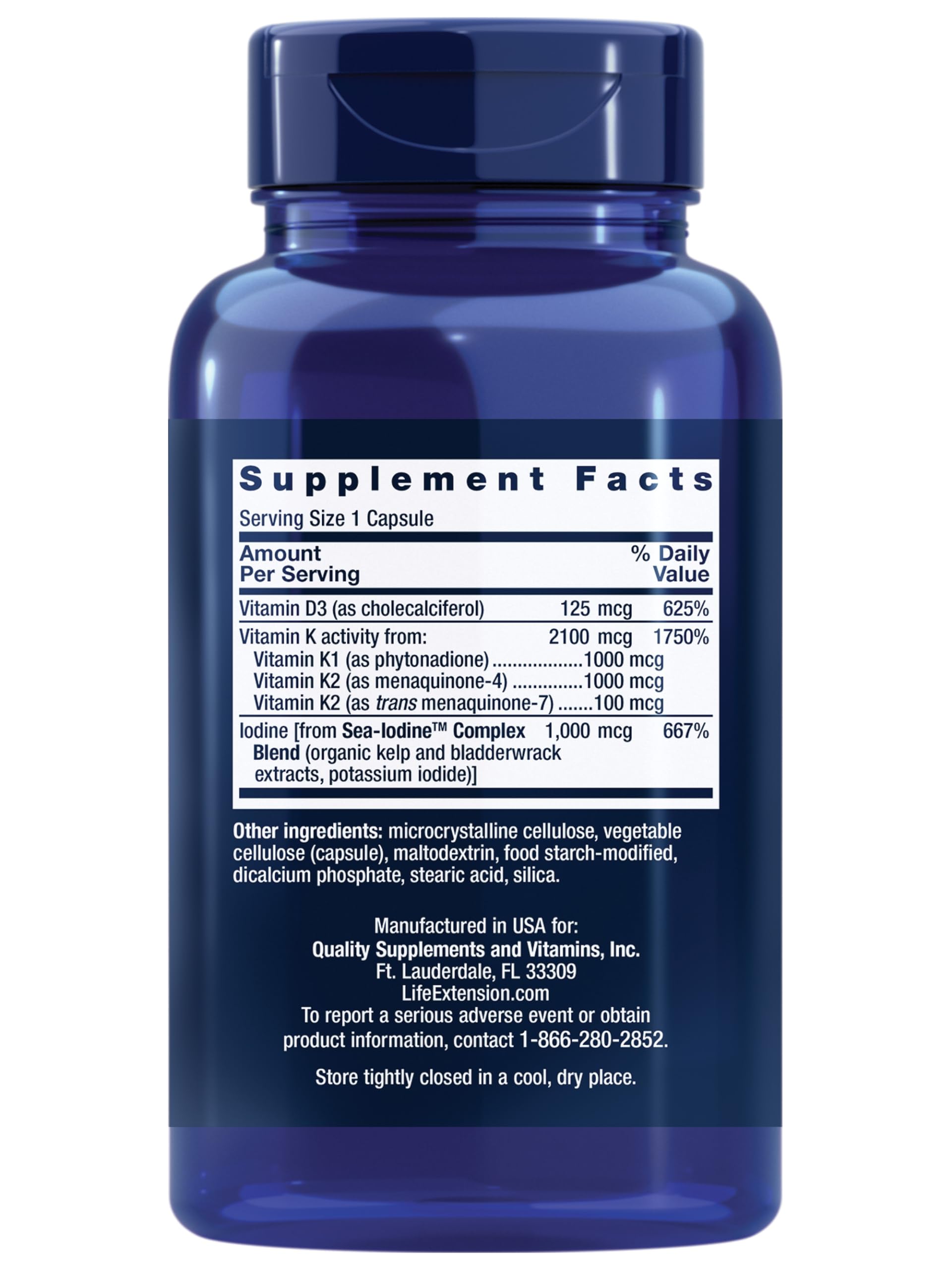 close-up of a single Life Extension capsule displaying smooth texture and easy swallow benefit