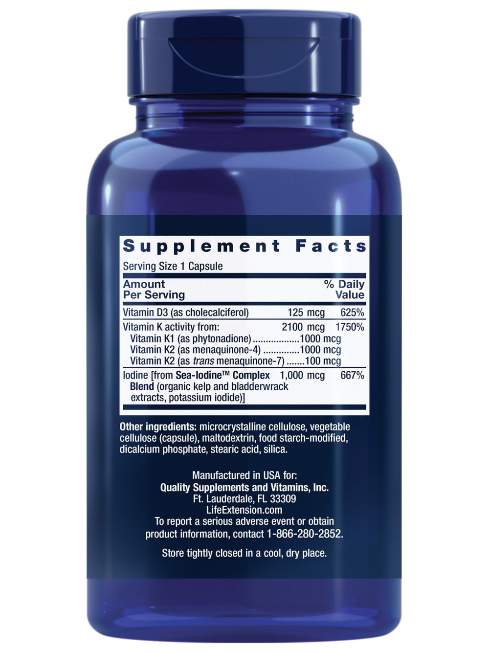 close-up of a single Life Extension capsule displaying smooth texture and easy swallow benefit