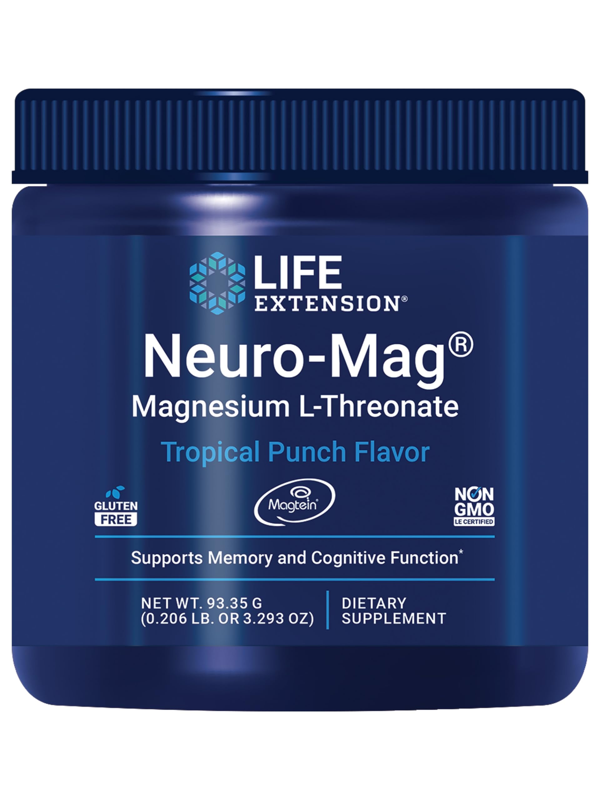 Life Extension front packaging showing Tropical Punch tub and brand name for easy identification
