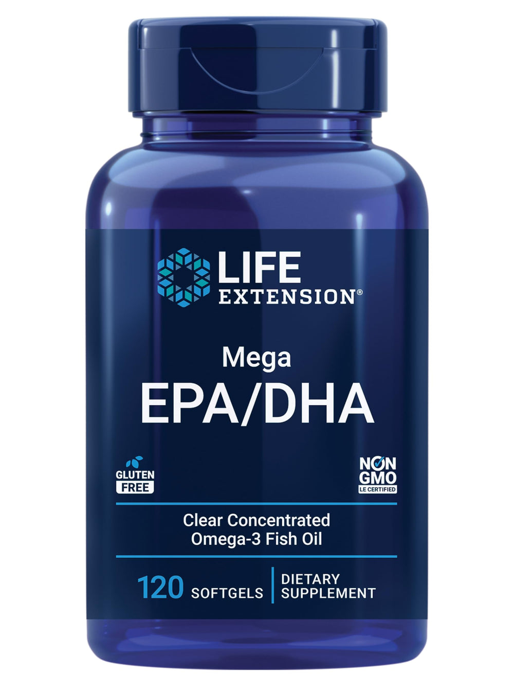 Life Extension front label showing product name and benefits for quick identification