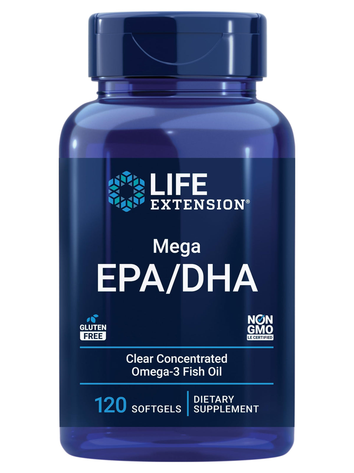 Life Extension front label showing product name and benefits for quick identification