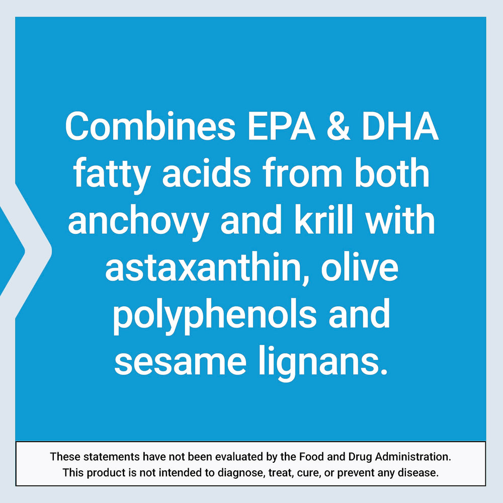 Life Extension krill oil and astaxanthin visual emphasizing antioxidant benefit