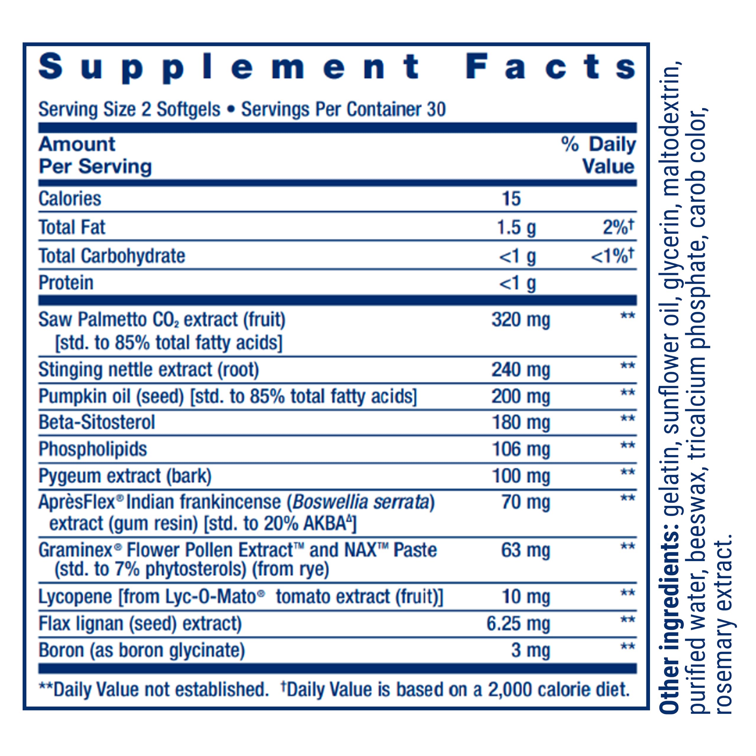 Life Extension ingredient spread with botanicals illustrating formula transparency