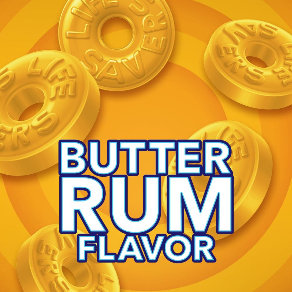 Life Savers individually wrapped butter rum candies highlighting portion control and hygiene
