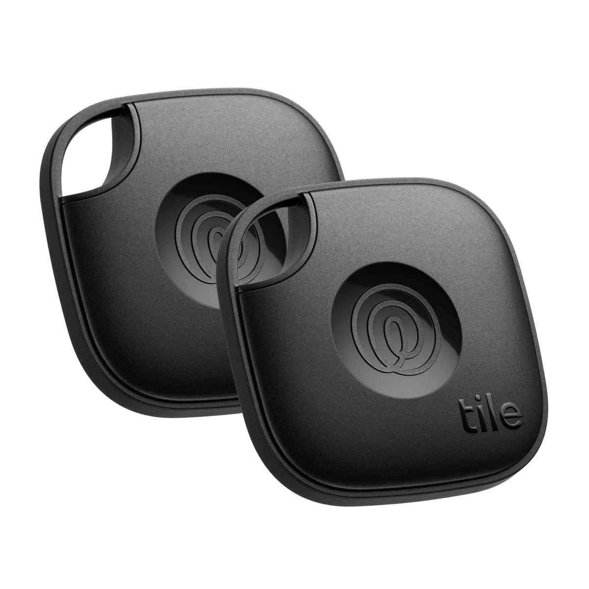 Life360 Tile front view showing compact tracker and branding, quick locating benefit