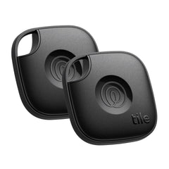 Life360 Tile front view showing compact tracker and branding, quick locating benefit