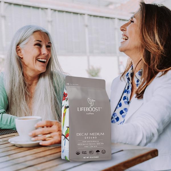Pour-over setup with Lifeboost grounds illustrating easy home brewing