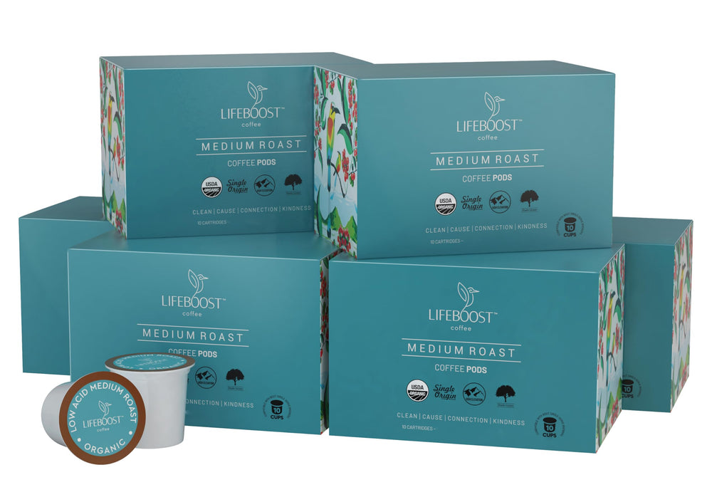 Lifeboost pod with disposal icon illustrating simple pod disposal or recycling tips