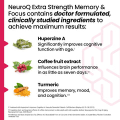 LifeSeasons NeuroQ label ingredients close-up highlighting key extracts and clinical-focused formulation benefit