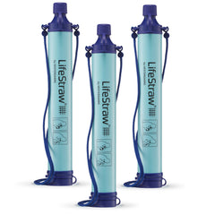 LifeStraw front view showing blue packaging and portability benefit