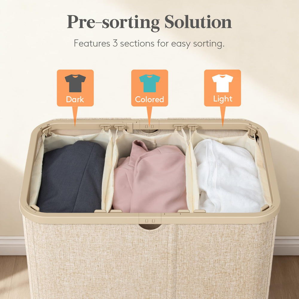Lifewit three removable bags taken out for single-load transport convenience