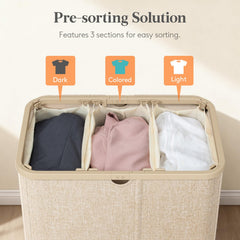 Lifewit three removable bags taken out for single-load transport convenience