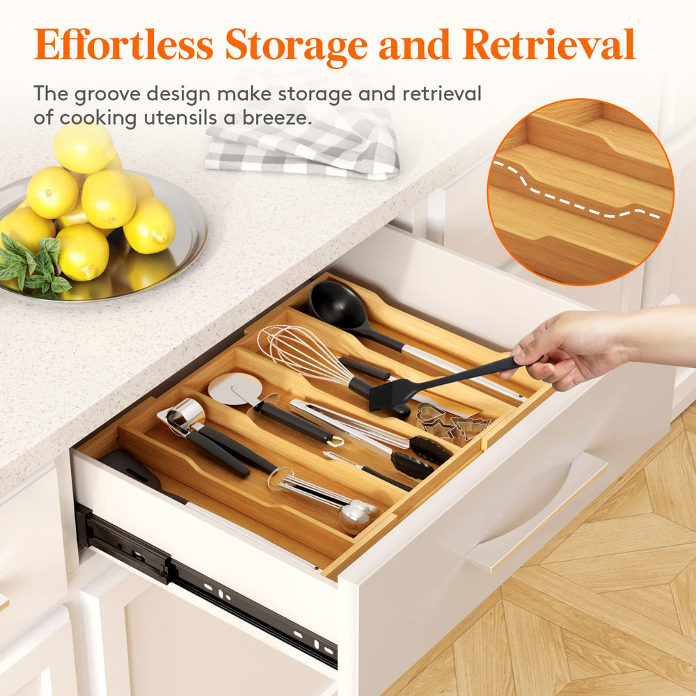 Lifewit bamboo in kitchen scene adding warmth and easy access during cooking