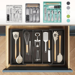 Lifewit close-up of curved grooves for quick utensil access