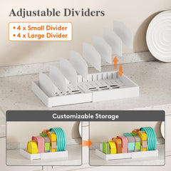 Lifewit close-up of removable dividers for customizable compartments