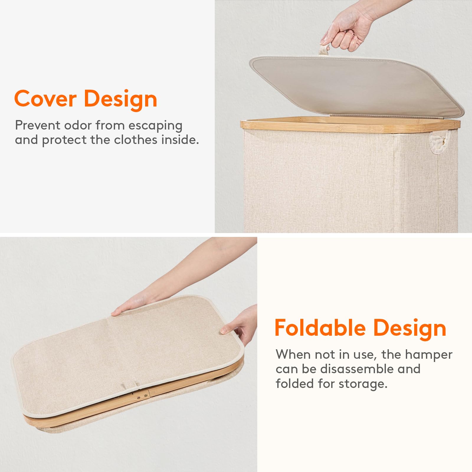 Lifewit folded flat under bed demonstrating compact storage