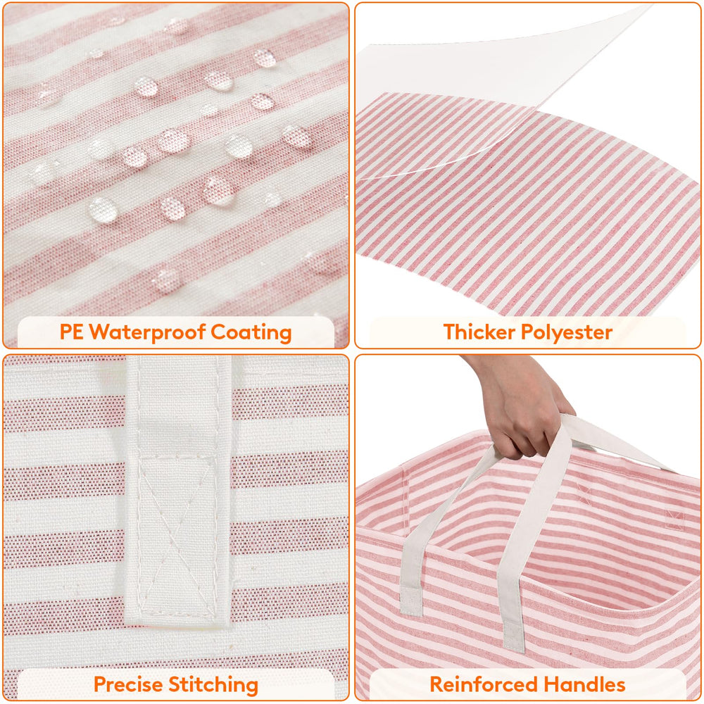 Lifewit grey hamper filled with towels and sheets showing generous storage
