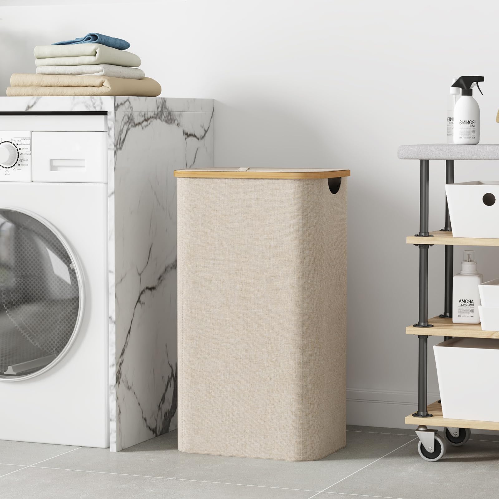 Lifewit placed in bathroom for organized, unobtrusive storage