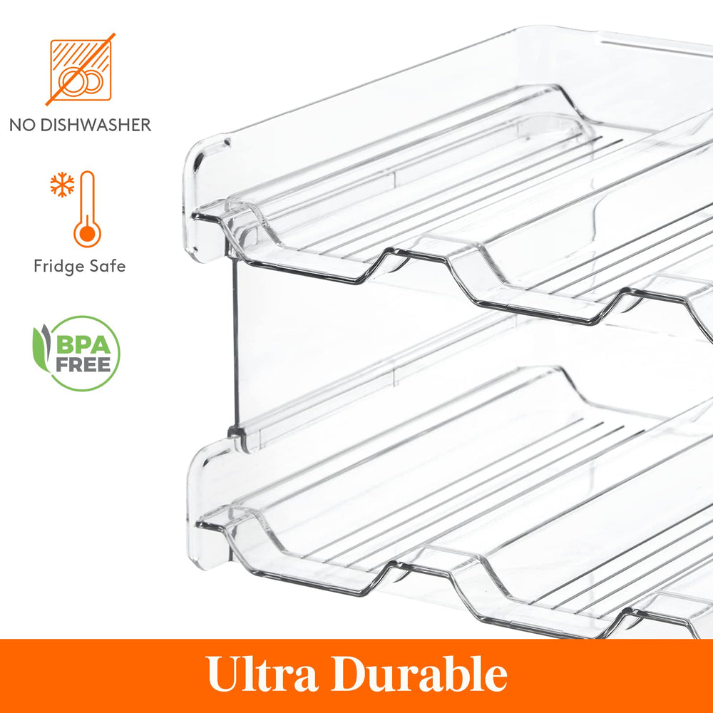 Lifewit organizer in refrigerator chilling drinks and improving visibility