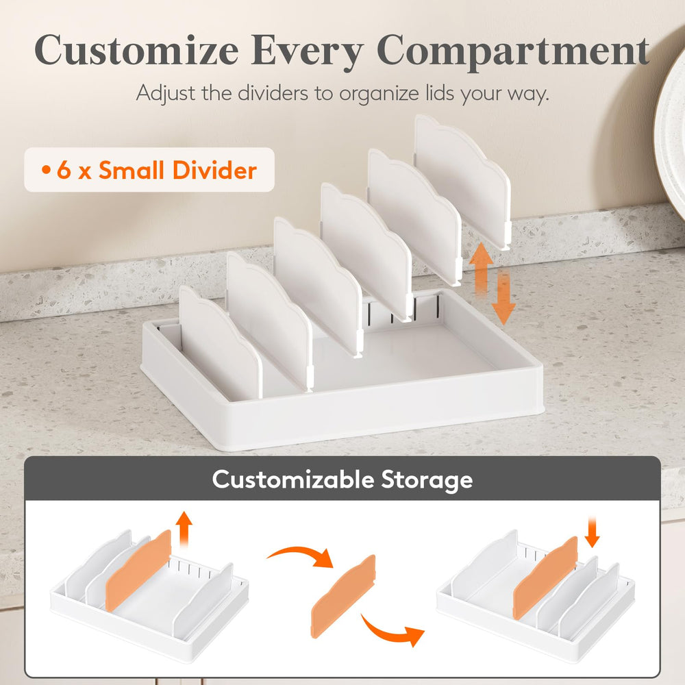 Lifewit organizer installed inside a kitchen cabinet to maximize shelf space
