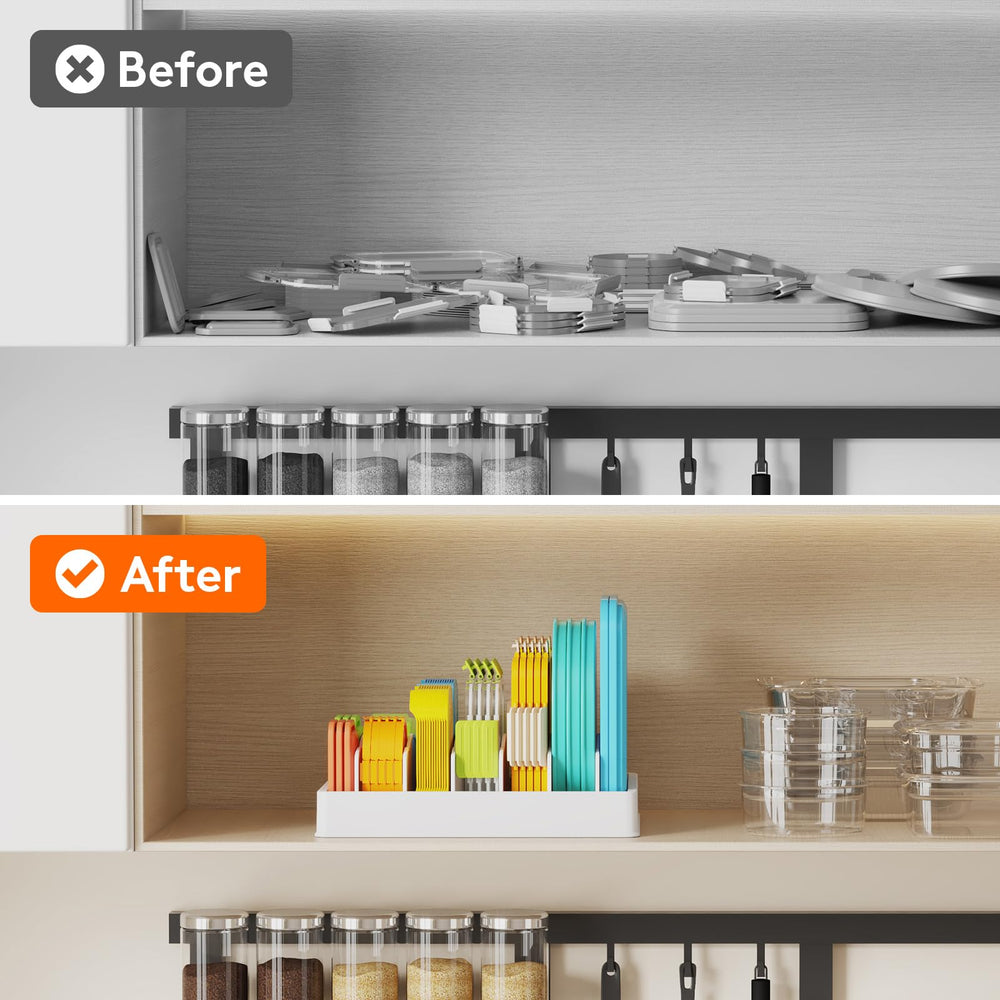 Lifewit organizer on a kitchen counter demonstrating tidy, organized lifestyle