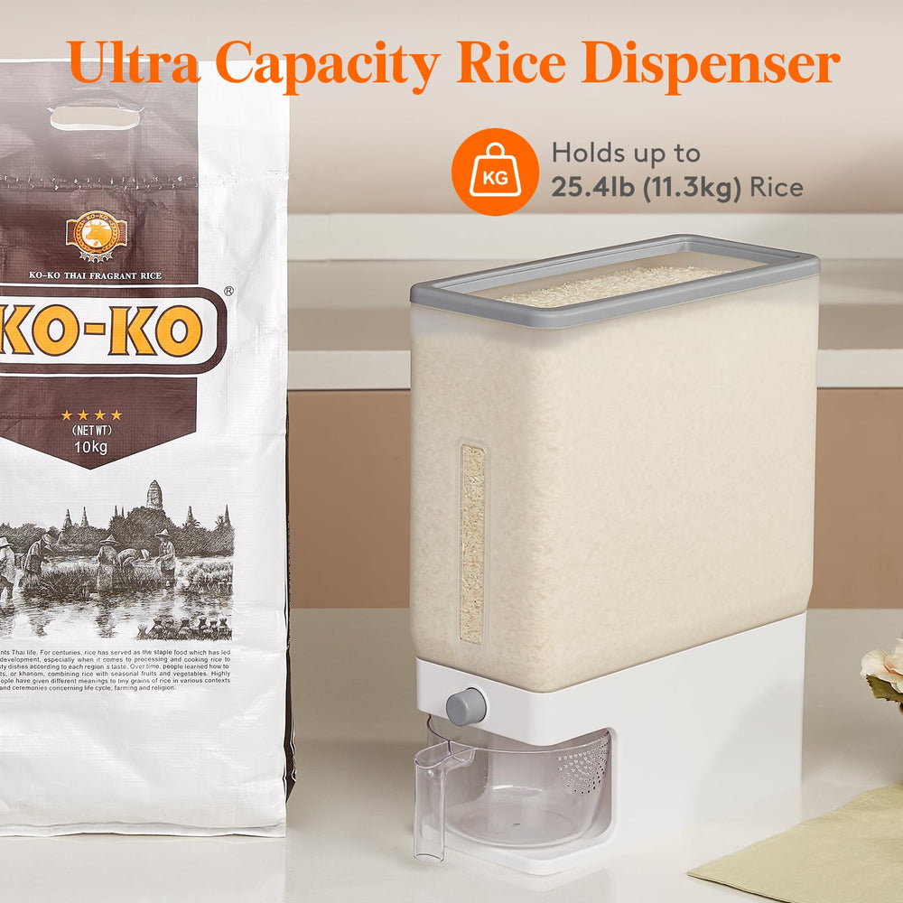 Lifewit container beside common kitchen items showing compact size and capacity
