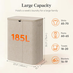 Lifewit side handle detail showing sturdy oxford handles for easy lifting