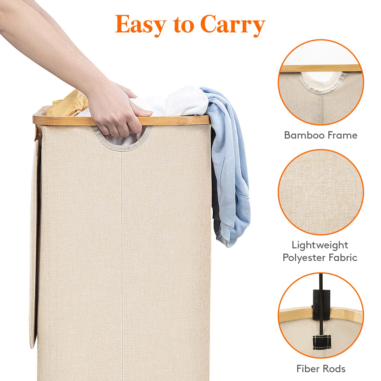 Lifewit side view highlighting two handles for steady carrying
