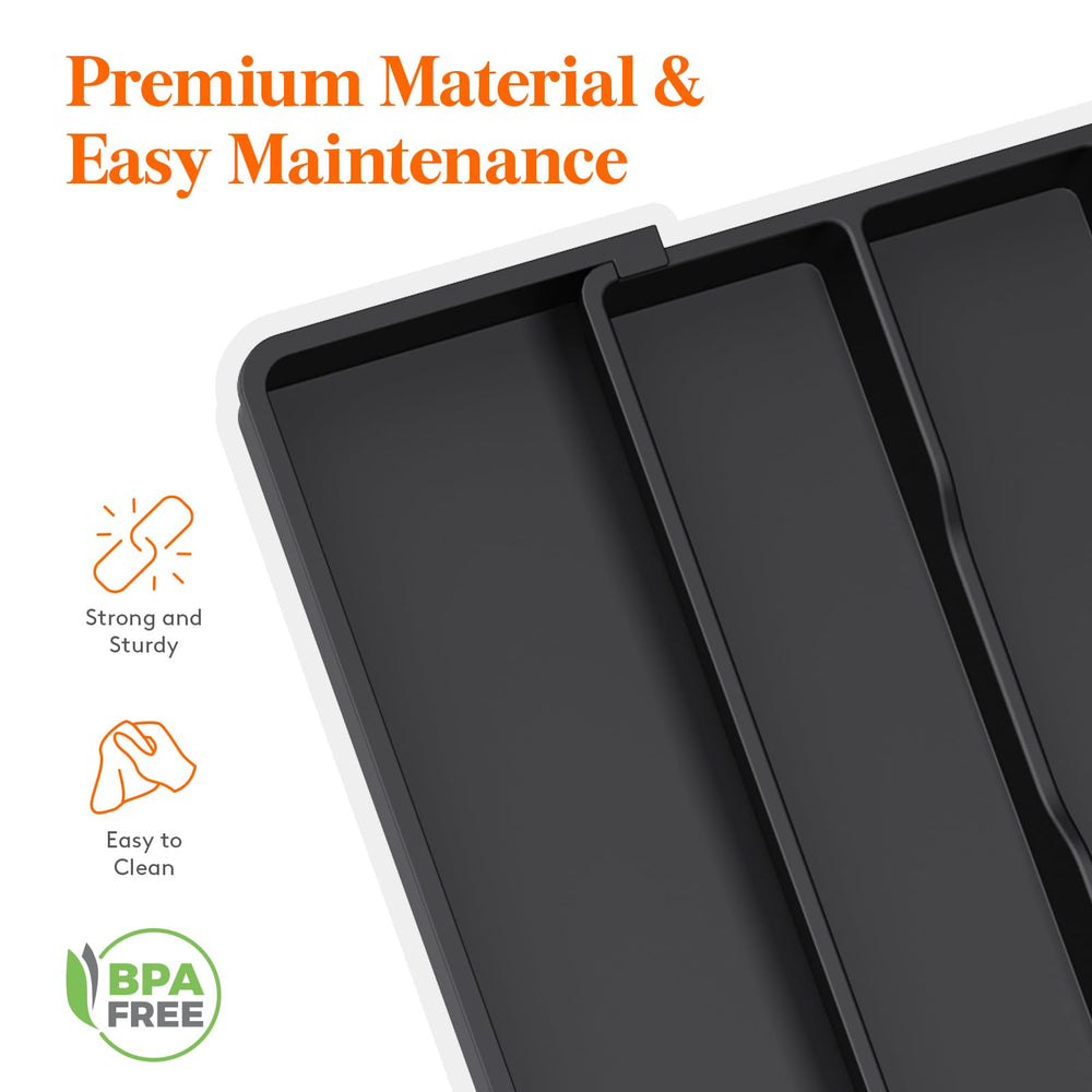 Lifewit tray with spatulas and ladles sorted for easy selection