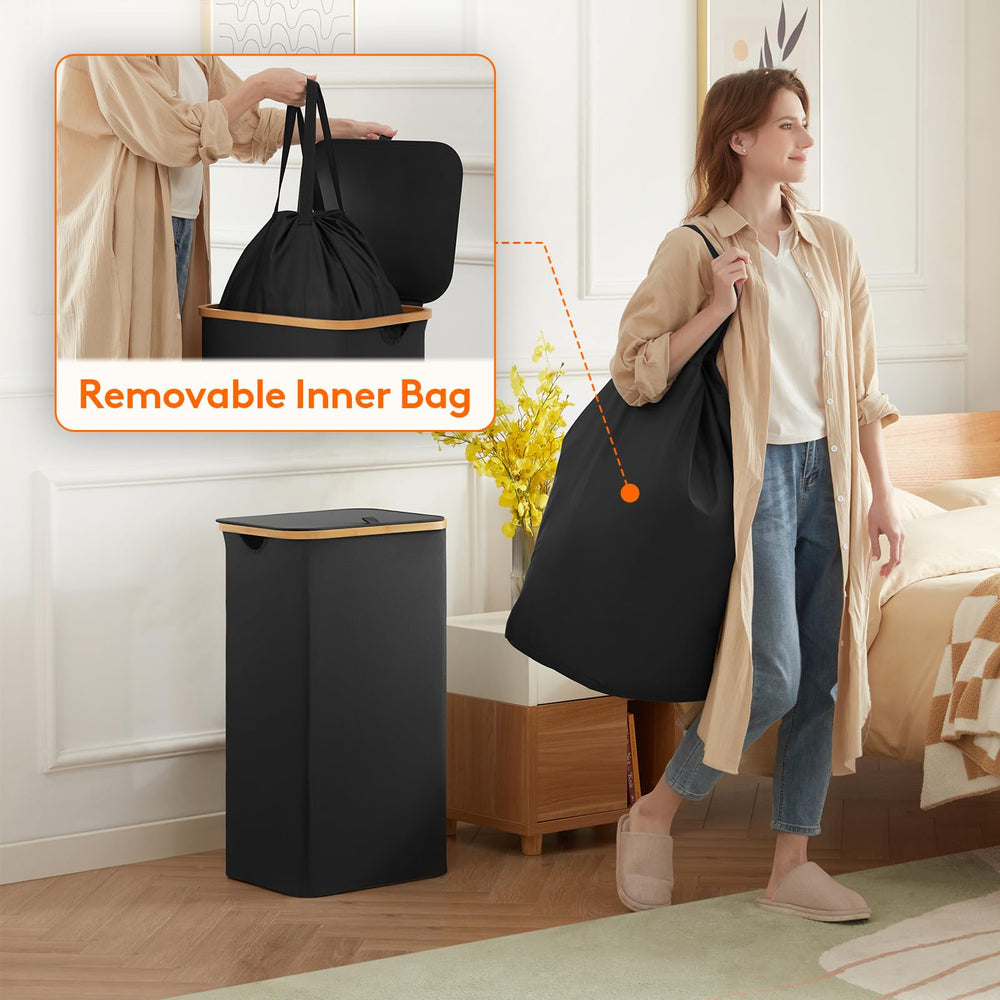 Lifewit filled with towels showing large 105L capacity