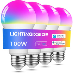 Lightinginside front packaging showing 4PCS smart bulbs and features for easy selection
