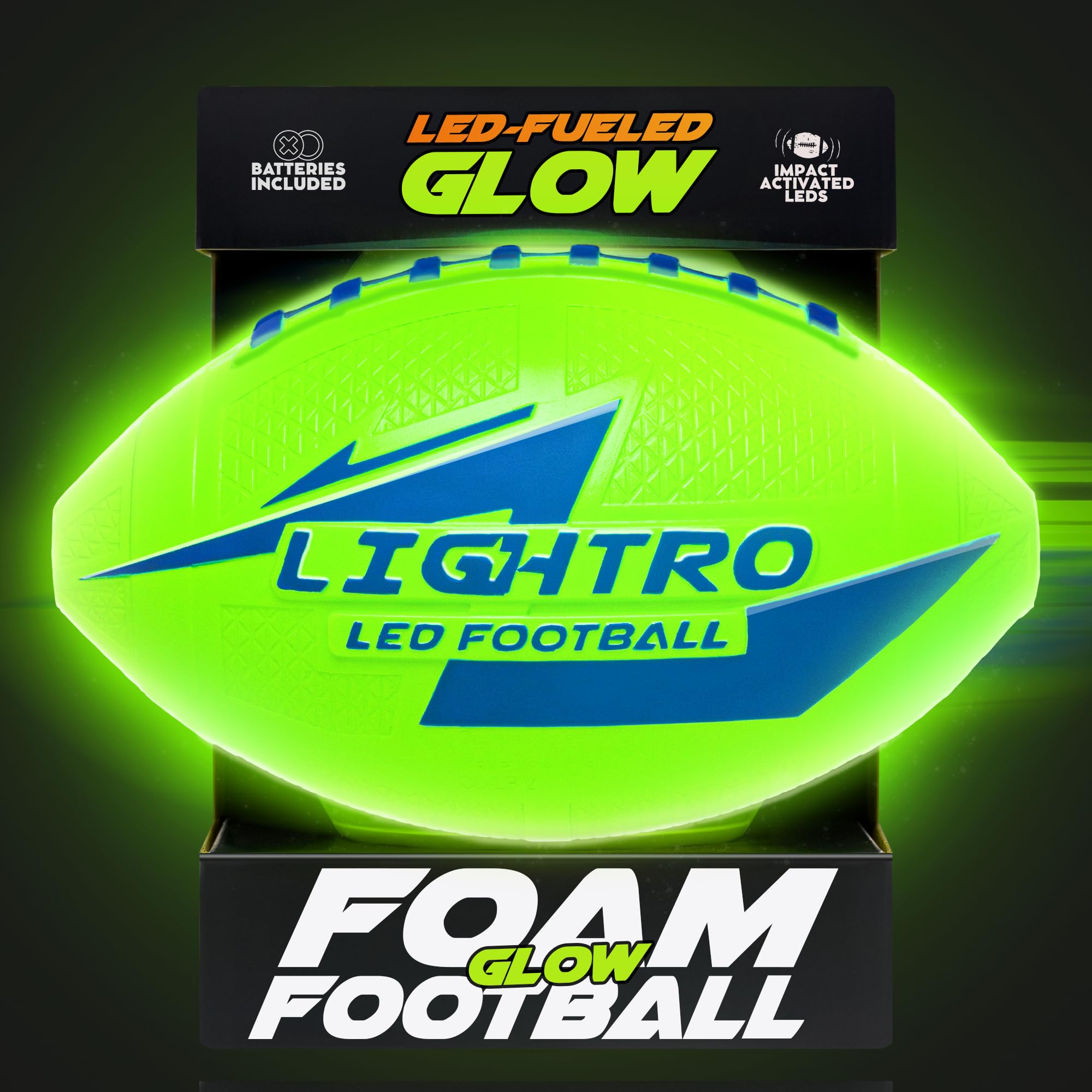 LIGHTRO front view showing LEDs and compact youth size for safer play