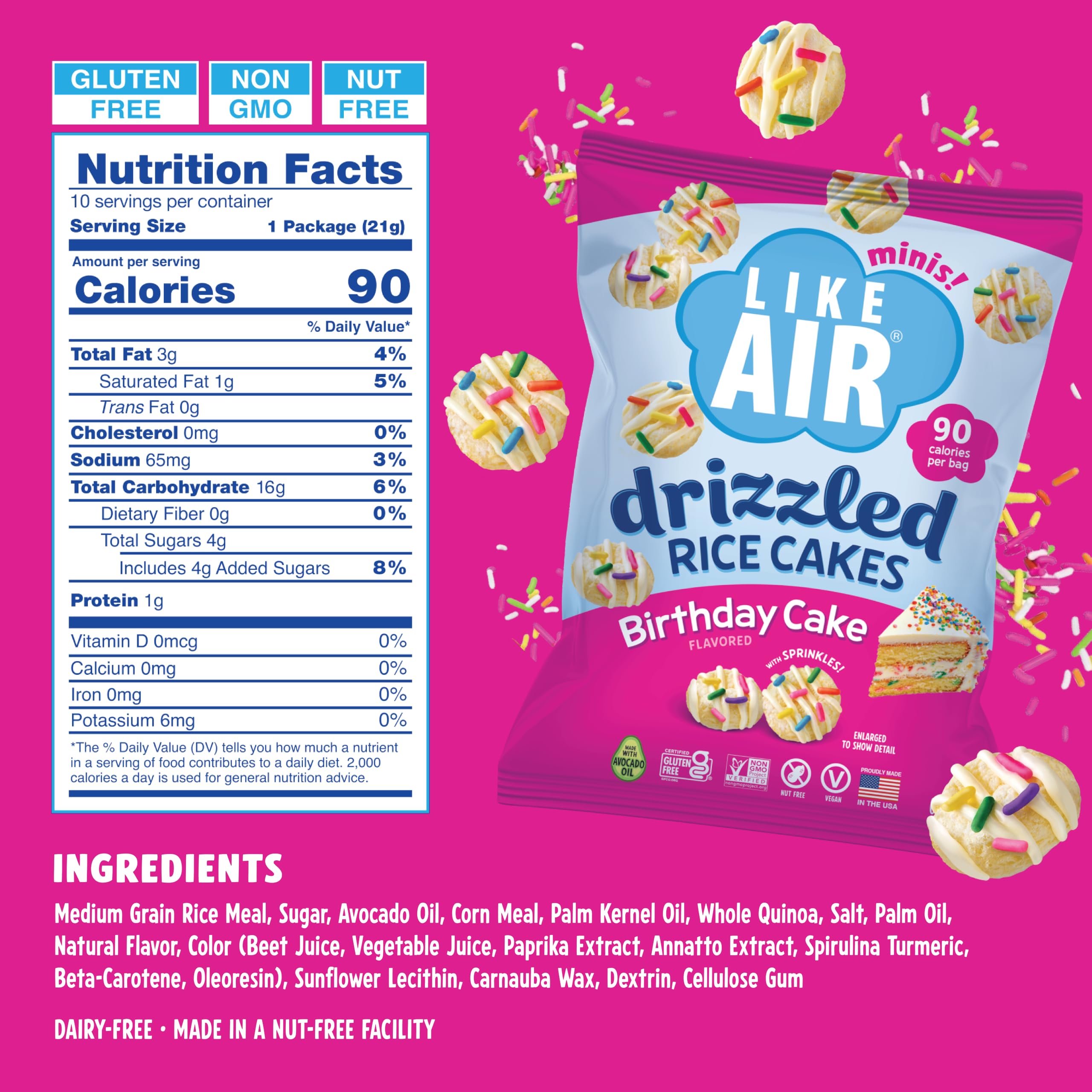 Like Air single sealed bag close-up highlighting portion control and freshness