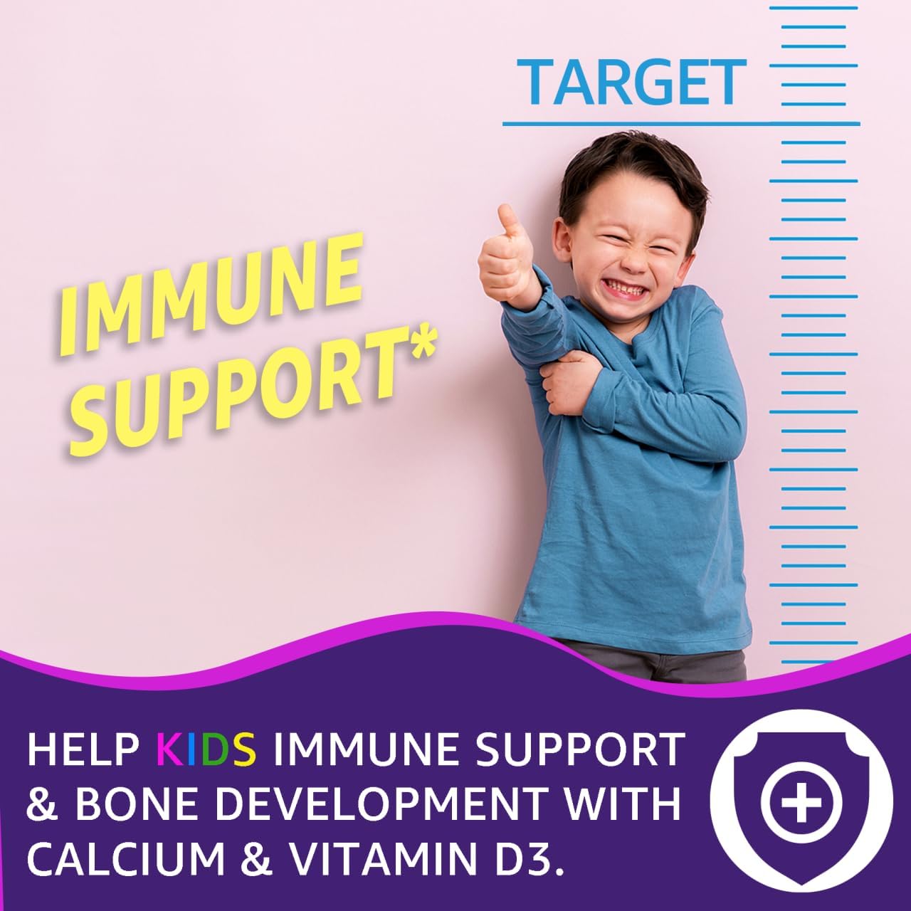 LILICARE bottle pictured with other supplements illustrating family-friendly storage