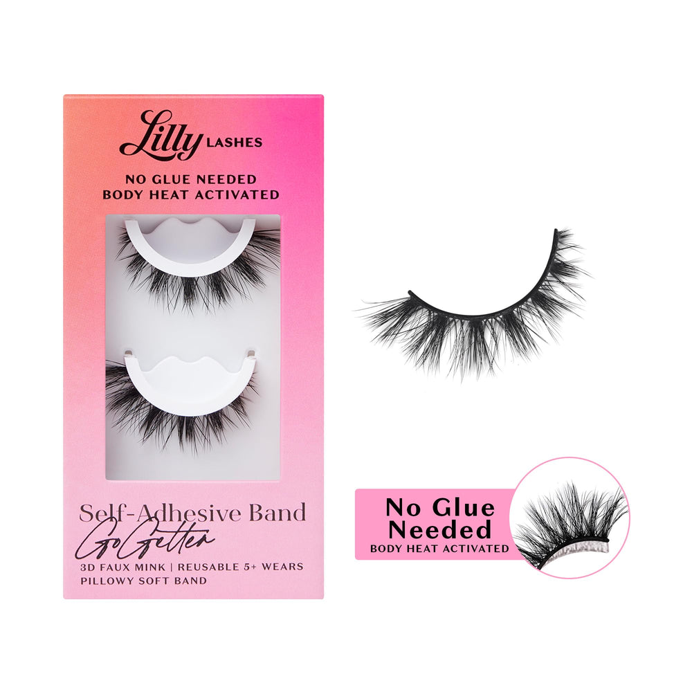 Lilly Lashes GoGetter front packaging showing product and benefits