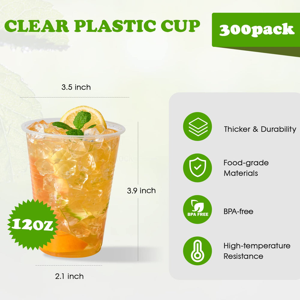 Lilymicky stacked clear cups demonstrating space-saving and portability