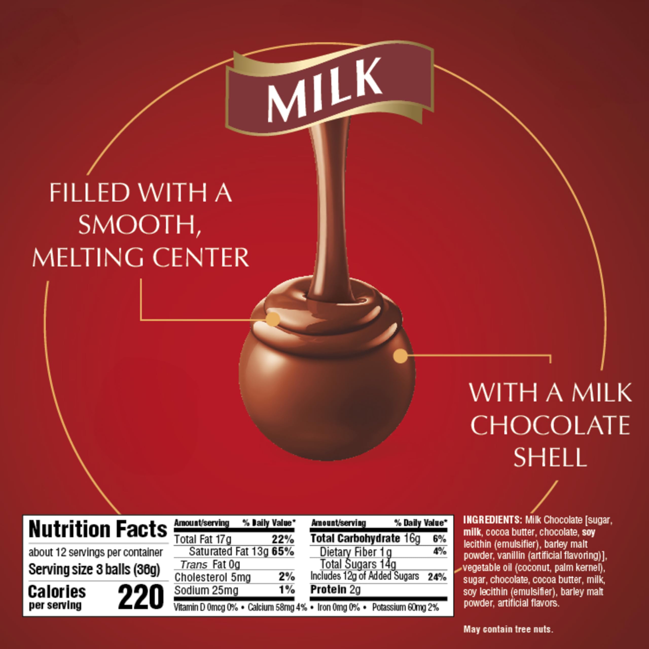 Truffle cross-section revealing Lindt silky melting center for indulgence